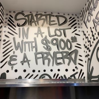 Dave's Hot Chicken - graffiti on the wall - Chicken Shop Near Me - Brooklyn, New York