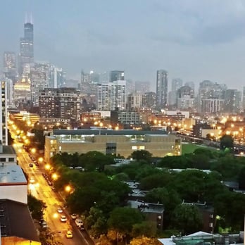 1225 Old Town Apartments - View from my balcony - 15th floor facing West (looking left to the city) - Apartments Near Me - Chicago, Illinois