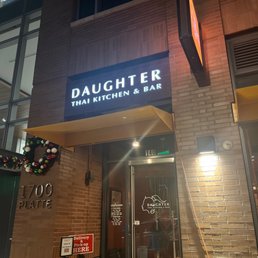 Exterior outside entrance of Daughter Thai Kitchen & Bar - Denver, Colorado Exterior outside entrance of Daughter Thai Kitchen & Bar - Denver, Colorado