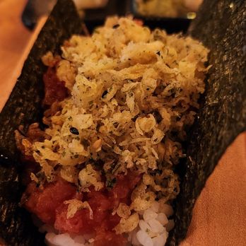 Yonsei Handrolls - Spicy Tuna Tempera - Japanese Near Me - Oakland, California Yonsei Handrolls - Spicy Tuna Tempera - Japanese Near Me - Oakland, California