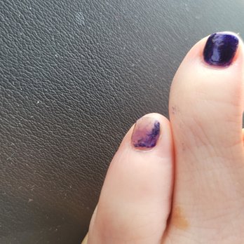 Premier Nails - Little toe without polish... after being seated for almost 20 mins it was not dry - Nail Technicians Near Me - Omaha, Nebraska