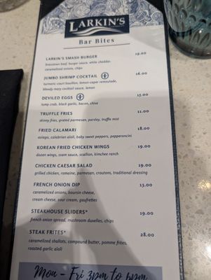 Menu photo 2 Larkin's Greenville, SC Menu photo 2 Larkin's Greenville, SC