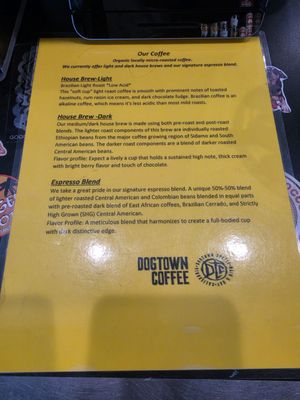 Menu photo 1 Dogtown Coffee Santa Monica, CA Menu photo 1 Dogtown Coffee Santa Monica, CA