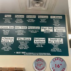Harris Pizza #5 - Menu