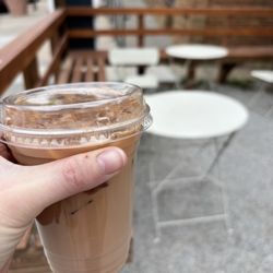 Myrtle & Cypress Coffeehouse - Iced Vanilla Date Latte