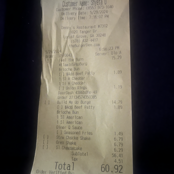 The Burger Den - Food Delivery Services Near Me - Locust Grove, Georgia