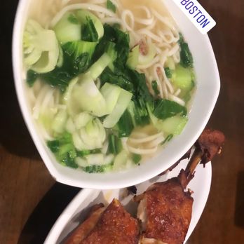 Dolphin Bay - Noodle soup with crispy chicken thigh - Taiwanese Near Me - Boston, Massachusetts