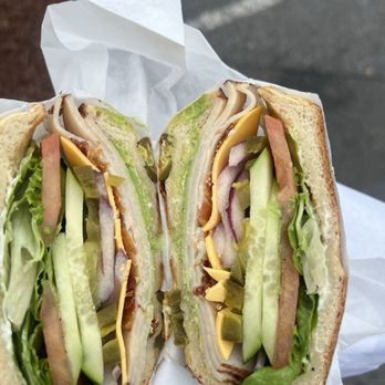Bernal Bagels & Donuts - Turkey, bacon avocado sandwich, lots of veggie where is the meat? - Bagels Near Me - San Jose, California Bernal Bagels & Donuts - Turkey, bacon avocado sandwich, lots of veggie where is the meat? - Bagels Near Me - San Jose, California