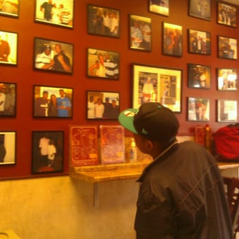 Island Cuisine - Wall of celebs .. I guess the owner is important - Soul Food Near Me - Jamaica, New York