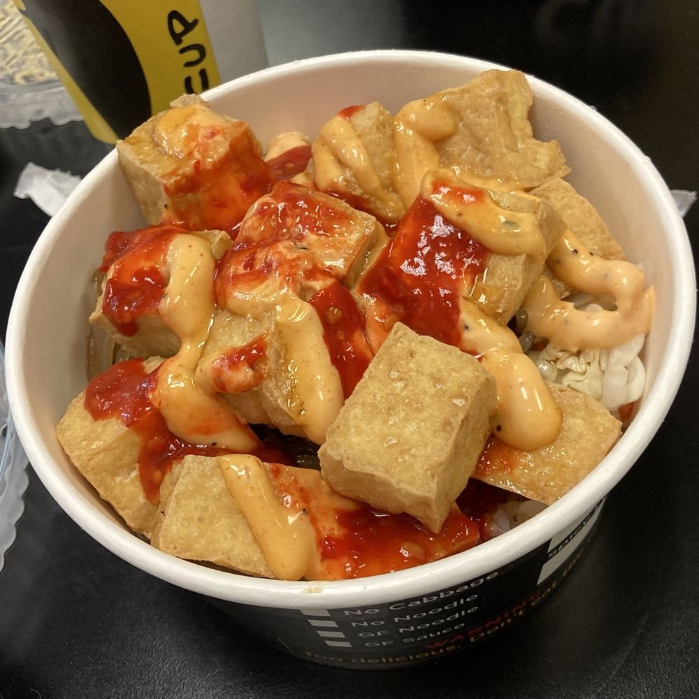 Cupbop - Korean BBQ - Doochi Bop (tofu) with spice level #7 - Korean Near Me - Phoenix, Arizona Cupbop - Korean BBQ - Doochi Bop (tofu) with spice level #7 - Korean Near Me - Phoenix, Arizona
