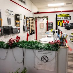 Maryland Express Tag & Title - Our decorations during Christmas season
