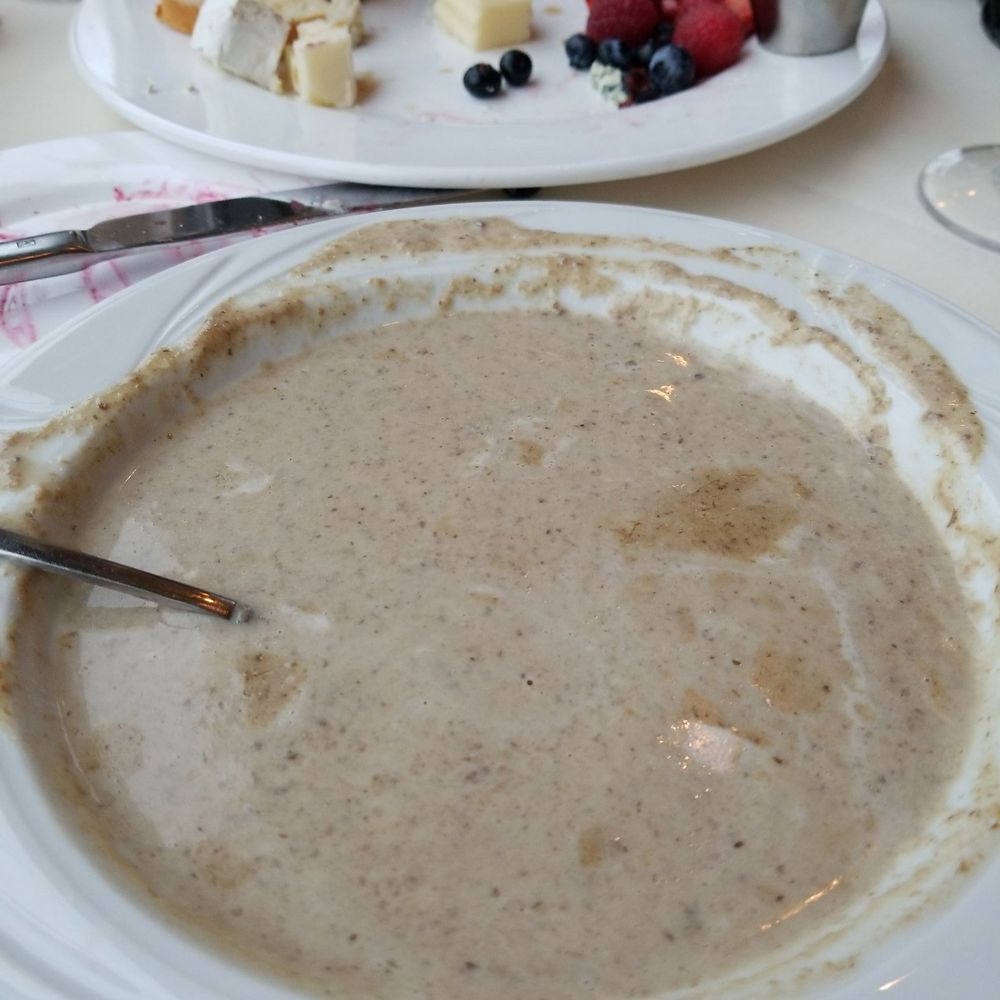 La Jolla Groves - Roasted Mushroom Bisque. I can still taste it. Amazing dish that could go with many other options on their menu - New American Near Me - Provo, Utah La Jolla Groves - Roasted Mushroom Bisque. I can still taste it. Amazing dish that could go with many other options on their menu - New American Near Me - Provo, Utah