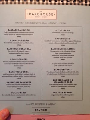 Menu photo 8 The Bakehouse Dublin, D