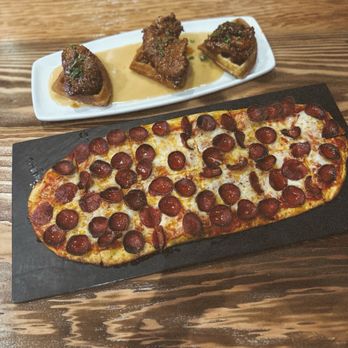 Finney's Crafthouse - Oceanside - Chicken & waffles and pepperoni pizza - New American Near Me - Oceanside, California