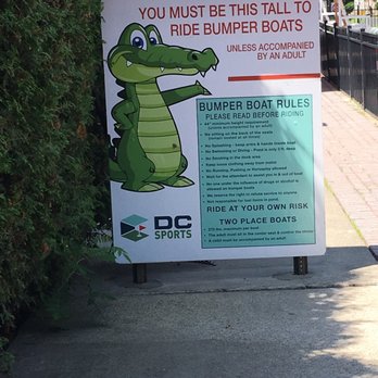 DC Sports - Height requirement for the bumper boats - Mini Golf Near Me - Wappingers Falls, New York DC Sports - Height requirement for the bumper boats - Mini Golf Near Me - Wappingers Falls, New York