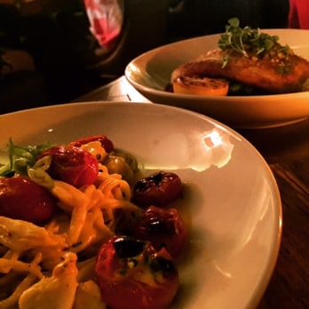 Siena Tavern - Roasted Halibut & Spaghetti with Jumbo Crab Meat and Lemon Sauce - Italian Near Me - Chicago, Illinois Siena Tavern - Roasted Halibut & Spaghetti with Jumbo Crab Meat and Lemon Sauce - Italian Near Me - Chicago, Illinois