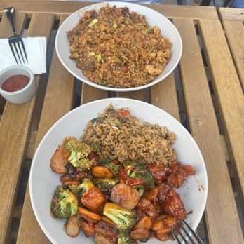 Wok D - Orange chicken and chicken fried rice - Asian Fusion Near Me - Lemont, Illinois Wok D - Orange chicken and chicken fried rice - Asian Fusion Near Me - Lemont, Illinois
