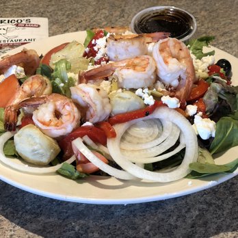 Federico's Pizza & Restaurant - Field greens with feta and grilled shrimp. - Pizza Near Me - Belmar, New Jersey Federico's Pizza & Restaurant - Field greens with feta and grilled shrimp. - Pizza Near Me - Belmar, New Jersey