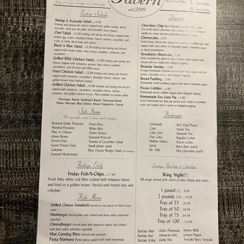 Main Street Tavern - Salad/Dessert Menu 9/23/23 - American Near Me - Montevallo, Alabama