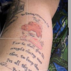 Side Show Tattoo & Piercing - A memorial tattoo for my childhood guardian angel/mentor