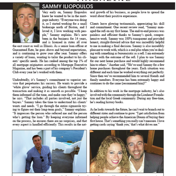 Sammy Iliopoulos - Guaranteed Rate - Guess who was nominated as TOP AGENT?!?! - Mortgage Brokers Near Me - Boston, Massachusetts Sammy Iliopoulos - Guaranteed Rate - Guess who was nominated as TOP AGENT?!?! - Mortgage Brokers Near Me - Boston, Massachusetts