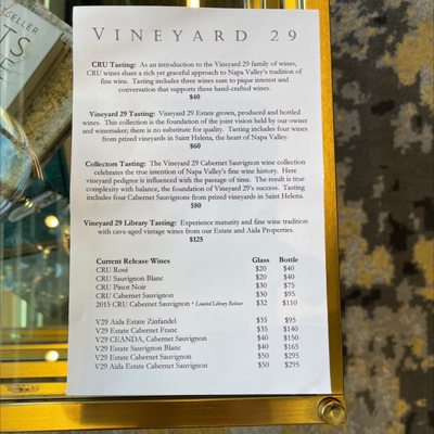 Vineyard 29 Tasting Room by null