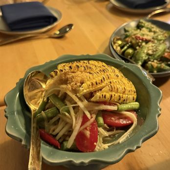 KRAAM Thai - papaya Grilled Sweet Corn Salad - Thai Near Me - New York, New York KRAAM Thai - papaya Grilled Sweet Corn Salad - Thai Near Me - New York, New York