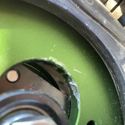 Scraches and gouges in top hats