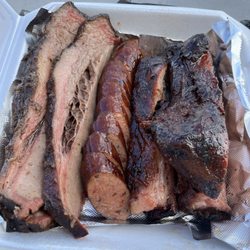 Blessed Hands and BBQ - Brisket sausage and ribs