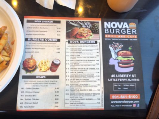 Menu photo 4 Nova Burger Grill and Cafe Little Ferry, NJ Menu photo 4 Nova Burger Grill and Cafe Little Ferry, NJ