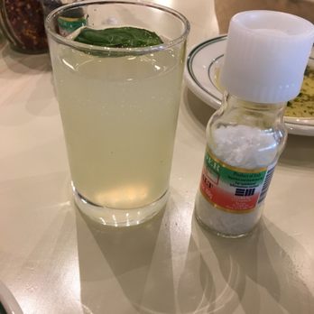 Mandola's Italian Kitchen - Lemon basil mimosa. Note size by salt shaker - Italian Near Me - Cedar Park, Texas Mandola's Italian Kitchen - Lemon basil mimosa. Note size by salt shaker - Italian Near Me - Cedar Park, Texas
