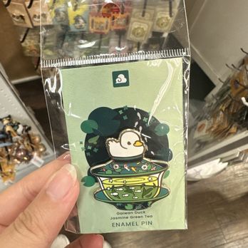 Mai Do - San Francisco - Enamel pin of a duck on a tea cup - Cards & Stationery Near Me - San Francisco, California Mai Do - San Francisco - Enamel pin of a duck on a tea cup - Cards & Stationery Near Me - San Francisco, California