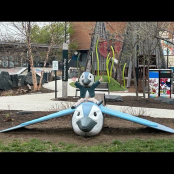 Rash Field Park - A new (I think) ride-on seagull! (with anonymized rider :-). You saw it here first! - Parks Near Me - Baltimore, Maryland