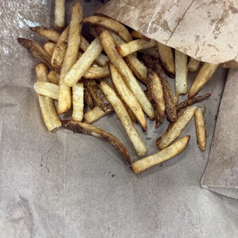 Five Guys - Fries are plentiful and well salted, if you like that thing. Were  not asked. - Burgers Near Me - Langley, British Columbia