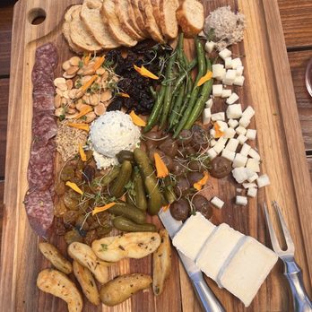 Niner Wine Estates - Charcuterie Board.  It varies by day and what they have. - Wine Tasting Room Near Me - Paso Robles, California