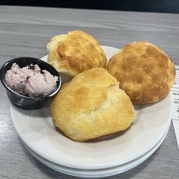 The Pantry Modern Diner - Warm biscuits with a fruity butter - Diners Near Me - Auburndale, Florida The Pantry Modern Diner - Warm biscuits with a fruity butter - Diners Near Me - Auburndale, Florida