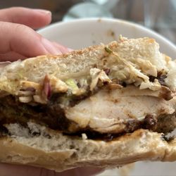 Jerk chicken sandwich
