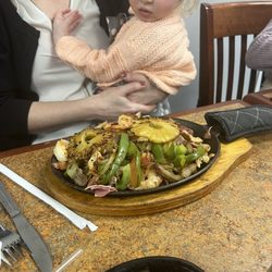 Totonacos Mexican Grill - Hawaiian fajitas with suspicious baby.