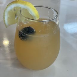 Strawberry pineapple mimosa. A little too much juice but still good. Strawberry pineapple mimosa. A little too much juice but still good.