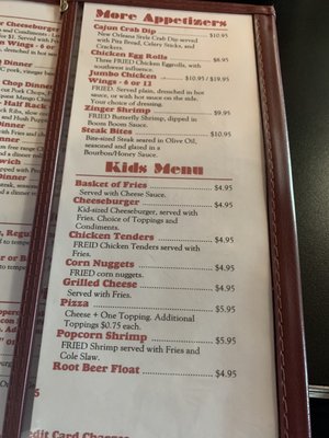 Menu photo 7 Barrys Walnut Island Restaurant Grandy, NC