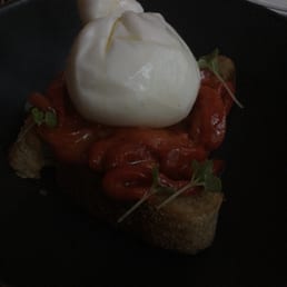 Burrata and roast peppers Burrata and roast peppers