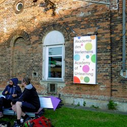 Performeum - Hanging in front of the Academy of Unlearning