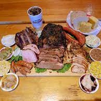 Sharon's Barbeque & Catering - a platter of meat and sides - Barbeque Near Me - Abilene, Texas