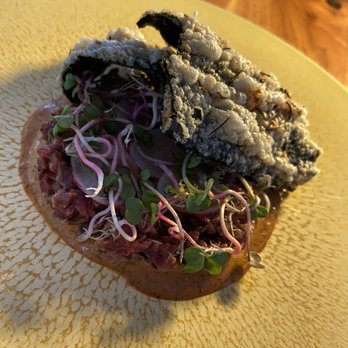 Redbird - GRASS FED BEEF TARTARE - New American Near Me - Los Angeles, California Redbird - GRASS FED BEEF TARTARE - New American Near Me - Los Angeles, California