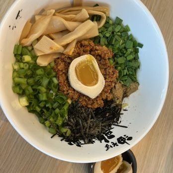 Kajiken - Homura aburasoba with seasoned egg - Ramen Near Me - Elk Grove, California