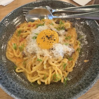 Momonoki - Miso Bacon Carbonara - Japanese Near Me - Fountain Valley, California Momonoki - Miso Bacon Carbonara - Japanese Near Me - Fountain Valley, California