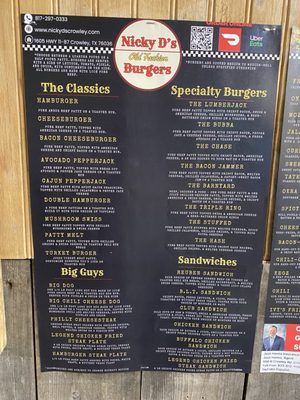 Menu photo 1 Nicky Ds Crowley Crowley, TX