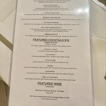 Antonello Ristorante - Menu views - Italian Near Me - Santa Ana, California