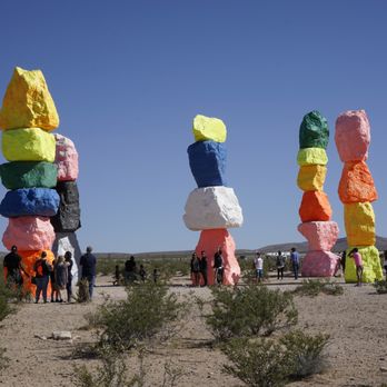 Seven Magic Mountains - Public Art Near Me - Las Vegas, Nevada Seven Magic Mountains - Public Art Near Me - Las Vegas, Nevada