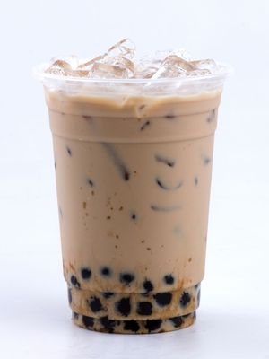 Photo of Honeyfish Poke - Rancho Cucamonga, CA, US. Milk Tea with boba